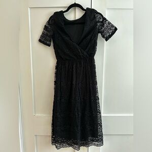 Black lace dress